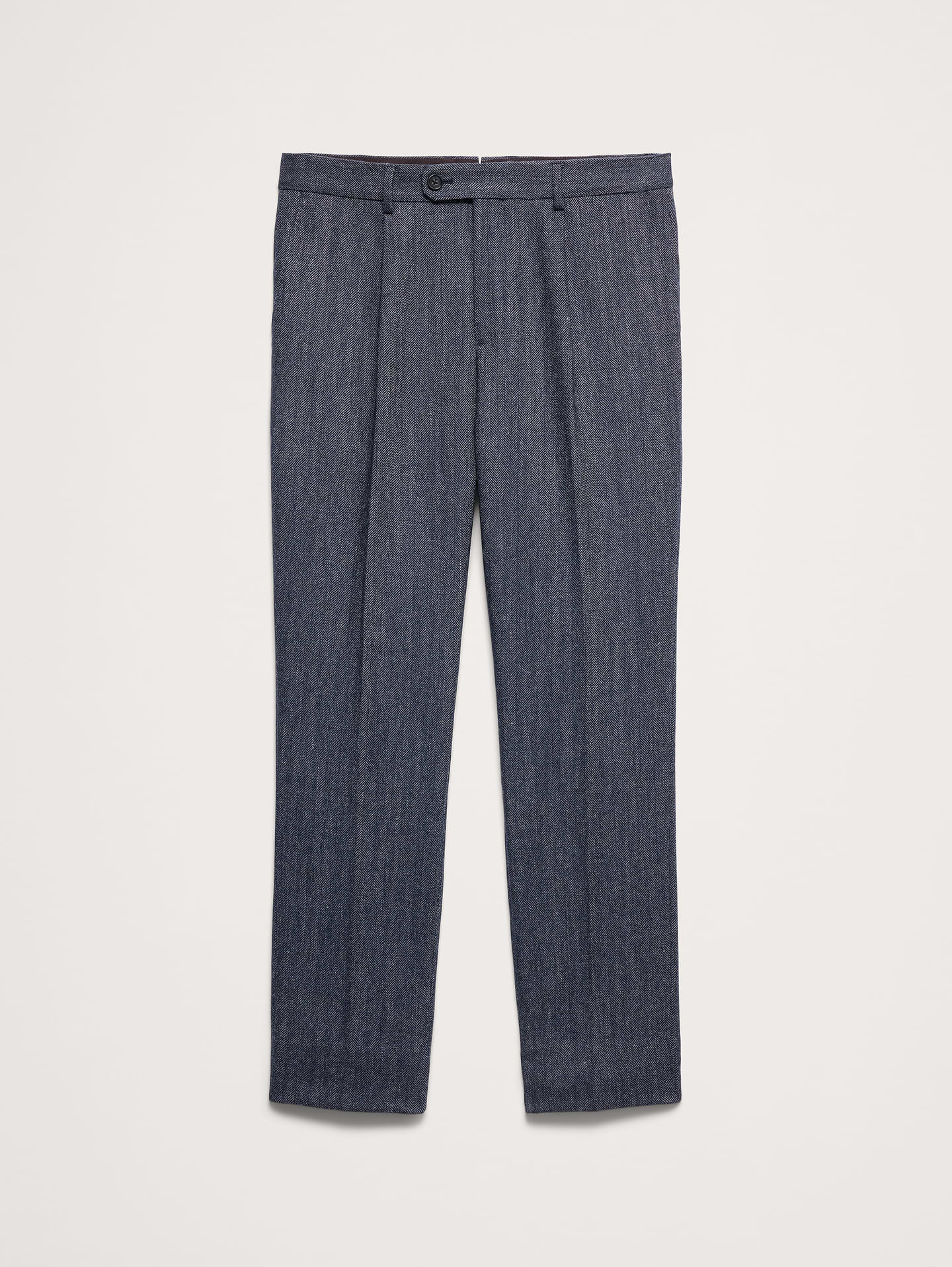 L'image numéro 6 présente Pantalon de complet en tissu italien à chevrons
