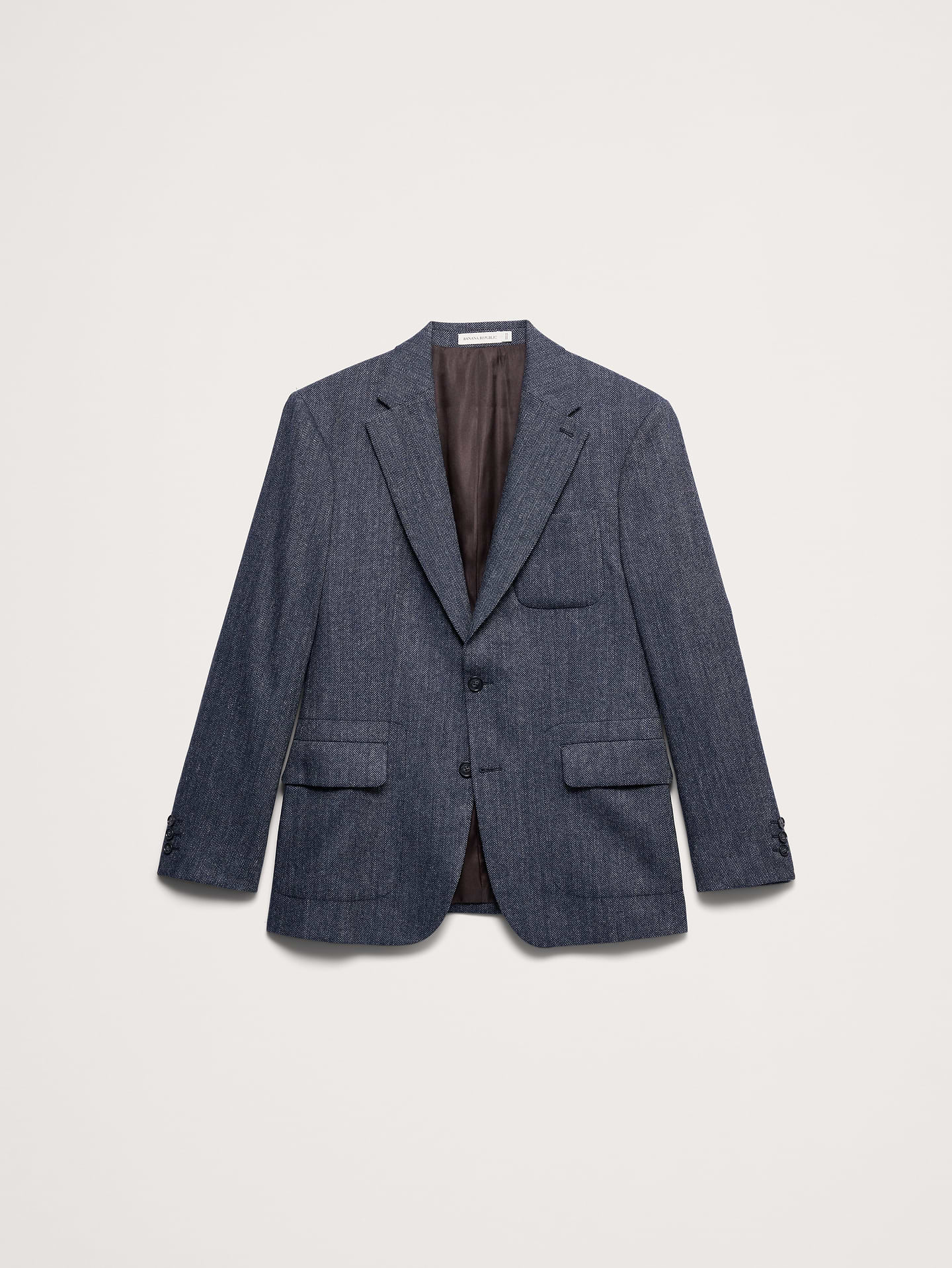 Image number 5 showing, Tailored Slim Italian Herringbone Suit Jacket