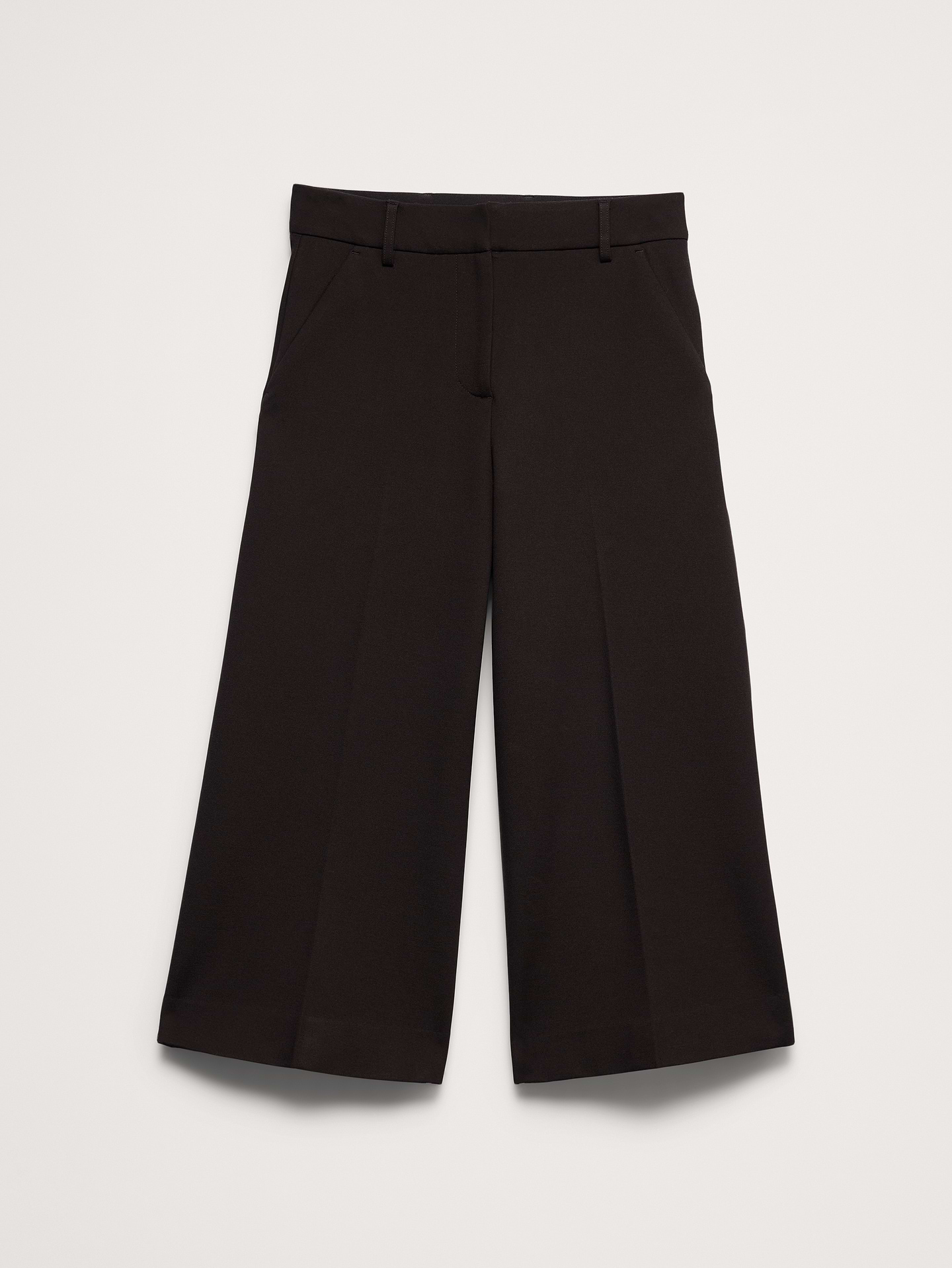 L'image numéro 5 présente Pantalon gaucho à taille haute en tricot point de Rome