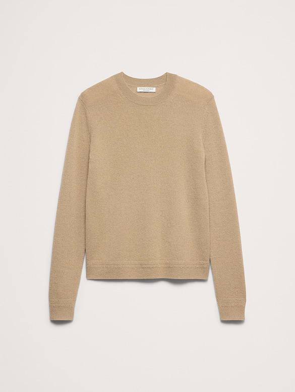 Lightweight Cashmere Crew-Neck Sweater