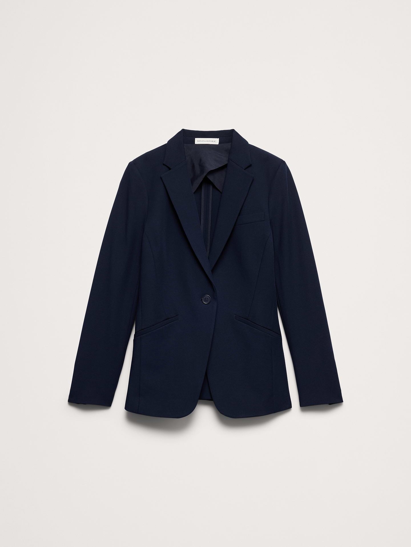 L'image numéro 7 présente Blazer étroit en tissu urbain extensible