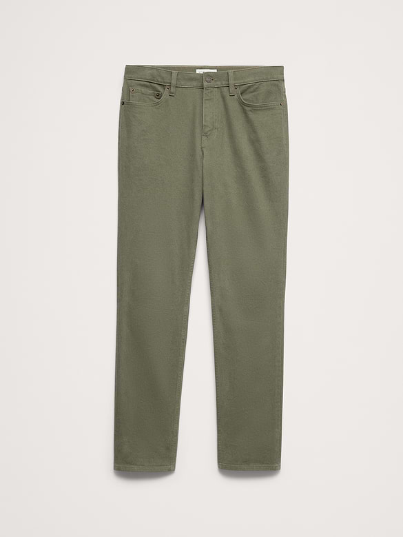 Pantalon Voyageur étroit en tissu brossé