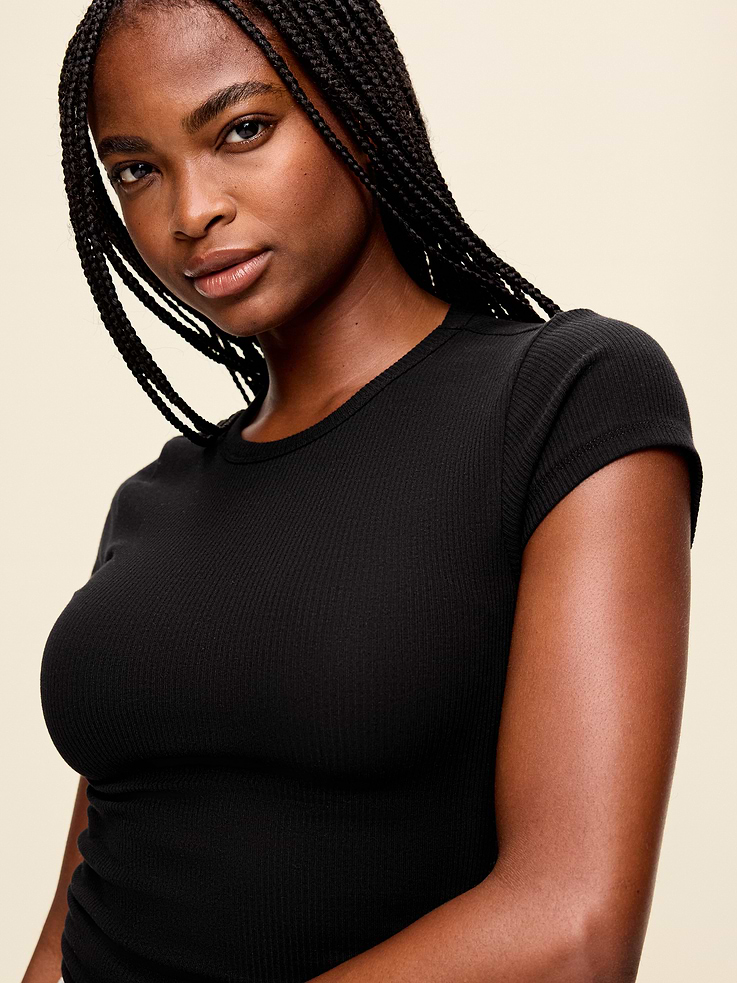 Image number 4 showing, CloudLite Crew-Neck Ribbed T-Shirt