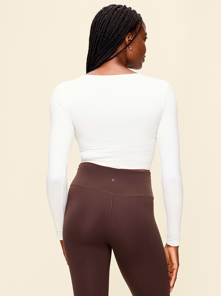 Image number 2 showing, StudioSmooth Long-Sleeve Wrap Top