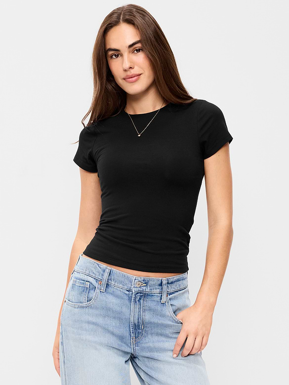 Hug Double-Layer Short-Sleeve Top