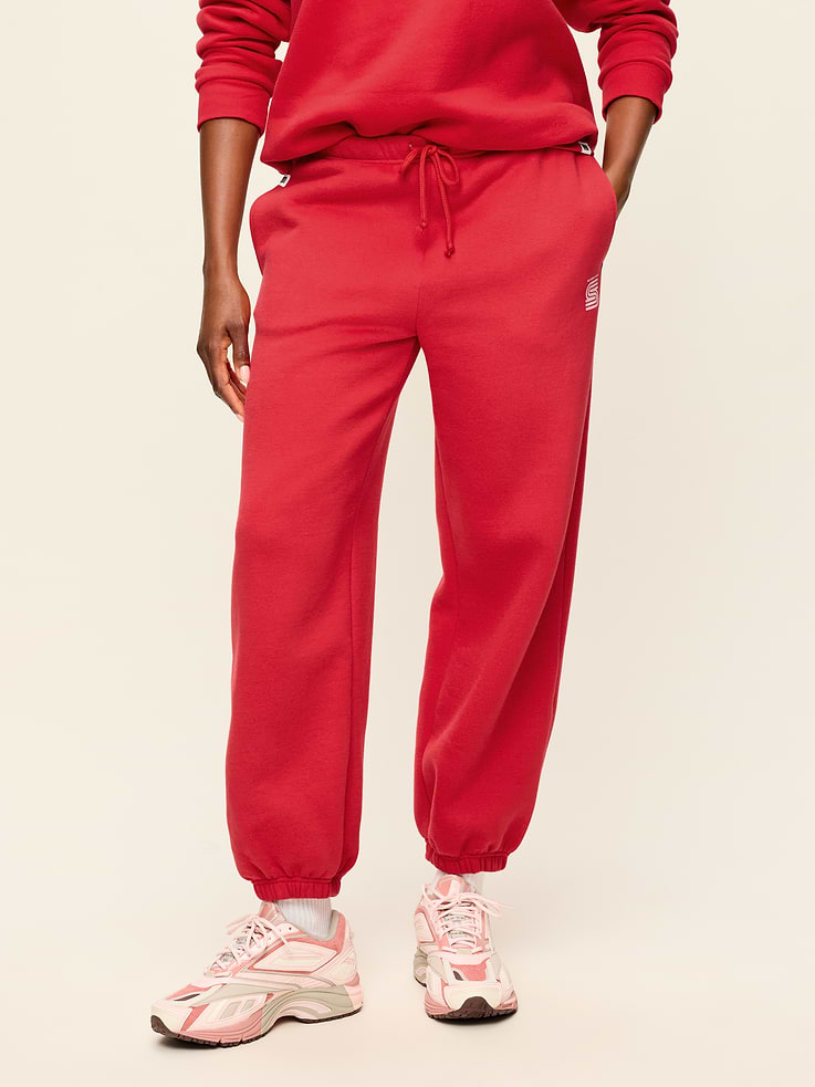 Image 1 of 5, elastic drawstring waist, on-seam pockets, cinched leg openings, pull-on style, Product #911468
