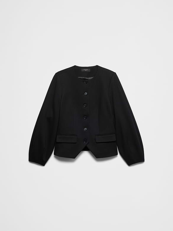 Ponte Collarless Blazer