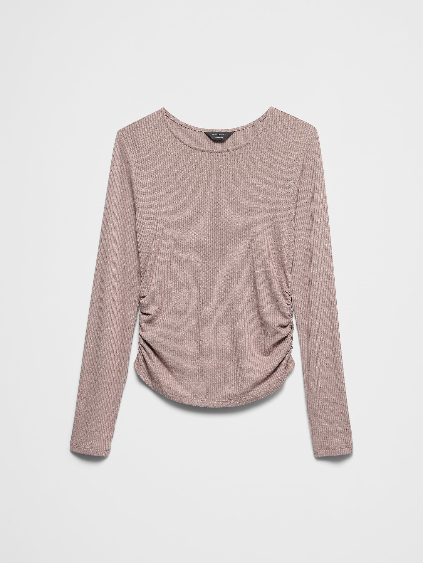 Image number 4 showing, Soft Luxe Ribbed Shirred-Waist Top