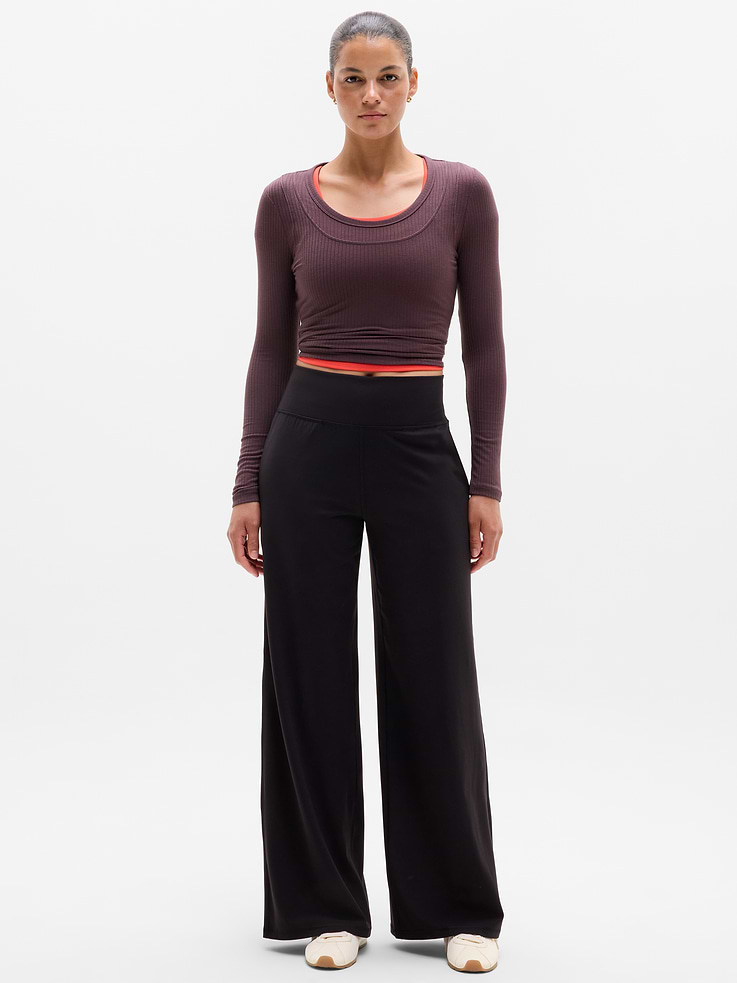 Image 1 of 5, FOR: Yoga or studio practice, FEEL: Powervita fabric is buttery soft with support that feels like a gentle hug, FAVE: Bonded side stash pockets to store your essentials, Made with our customer-favorite, second-skin Powervita fabric, our yoga leggings/pants are designed for your ultimate distraction-free practice, Product #1183445