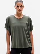 Image number 1 showing, Move With Ease Draped Tee