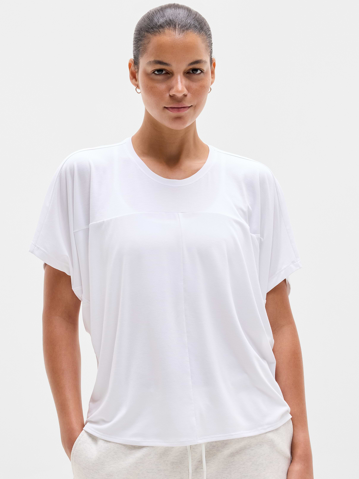 Image number 1 showing, Move With Ease Draped Tee