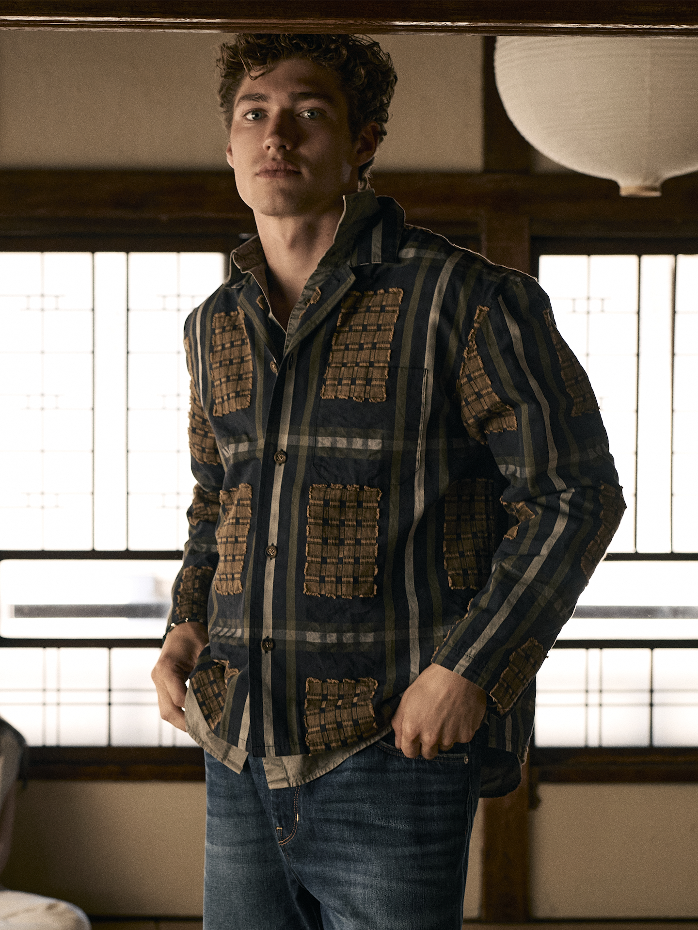 Image number 8 showing, Relaxed-Fit Textured Flannel Resort Shirt