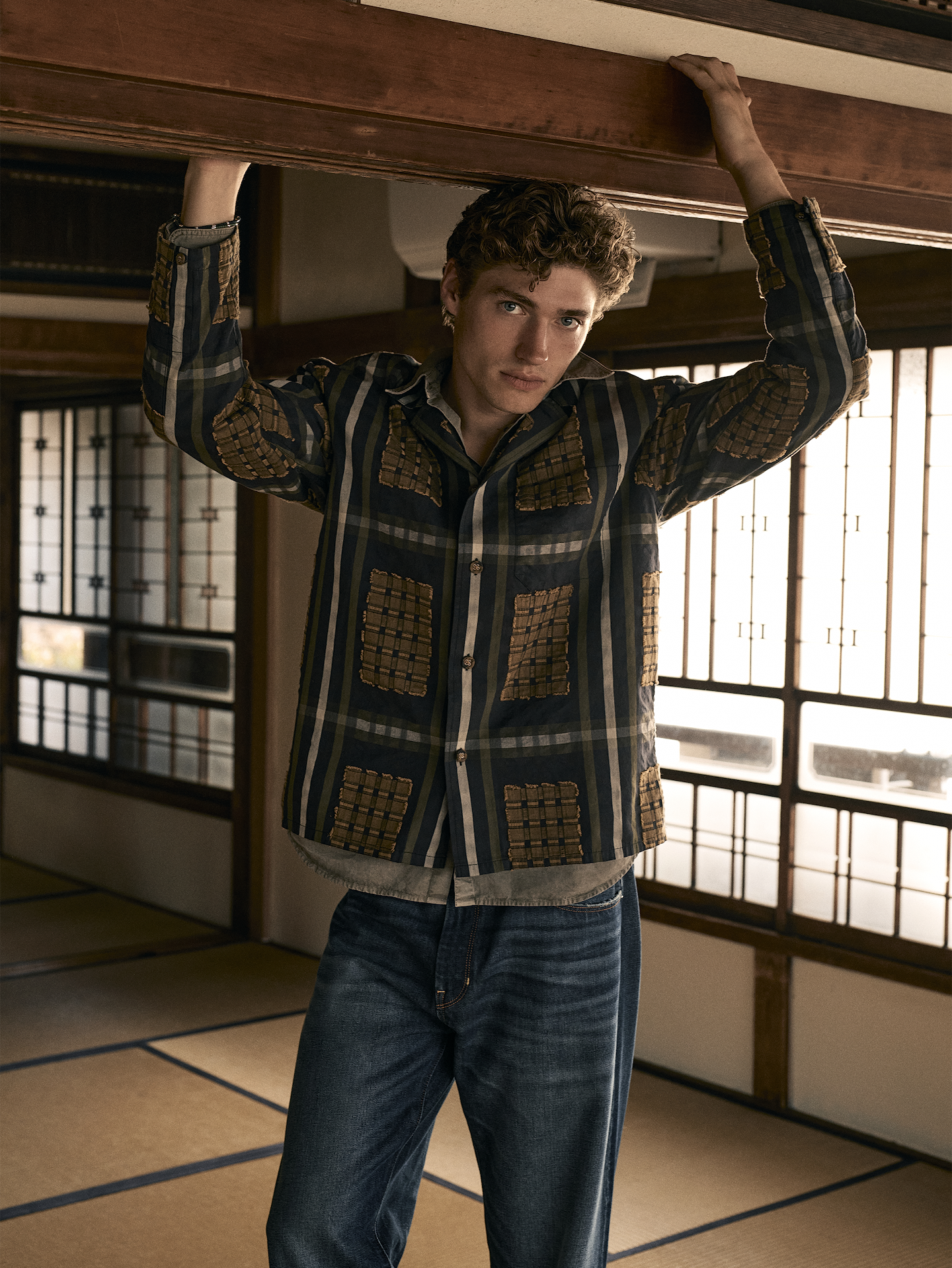 Image number 7 showing, Relaxed-Fit Textured Flannel Resort Shirt