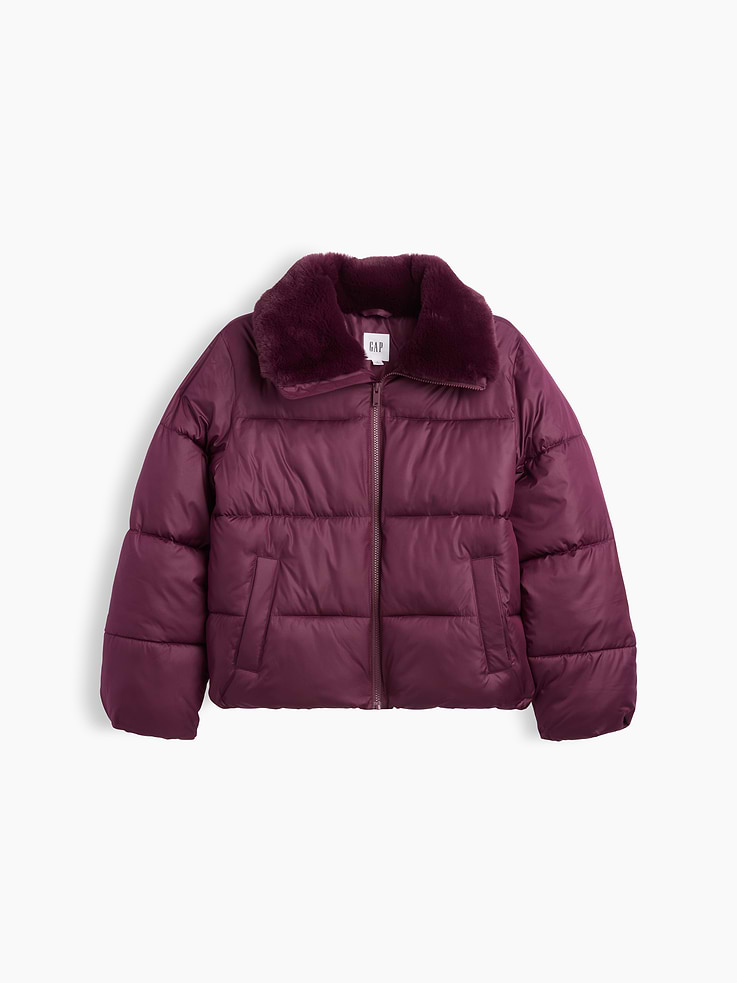 Image 5 of 5, Relaxed Quilted Puffer Jacket