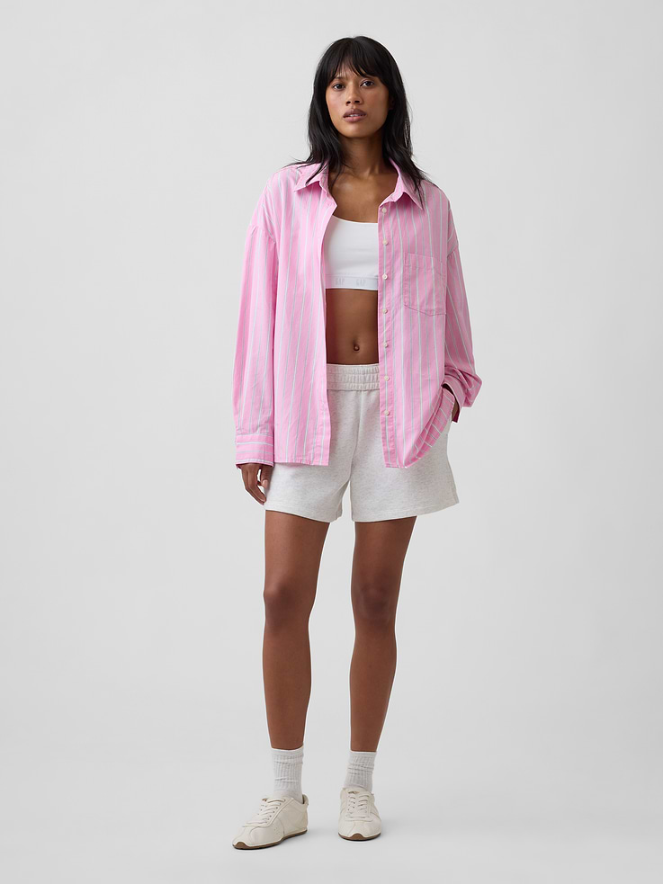 Image 3 of 5, Oversized Shirt in Poplin