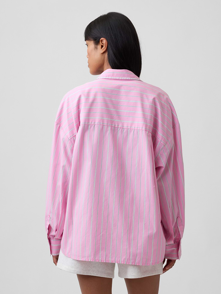 Image 2 of 5, Oversized Shirt in Poplin