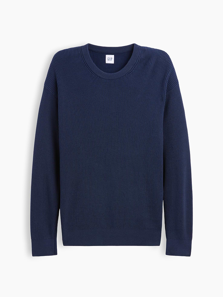 Image number 5 showing, Relaxed Fisherman Stitch Crewneck Sweater