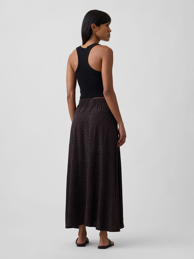 Image 2 of 5, Pleated Midi Skirt