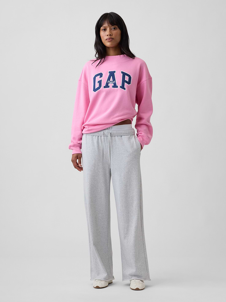 Image 3 of 5, Oversized Gap Logo Mockneck Tunic Sweatshirt