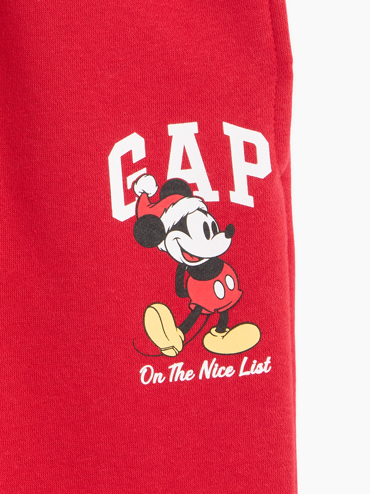 Image number 2 showing, GapKids × Disney Mickey Mouse Relaxed Logo Joggers