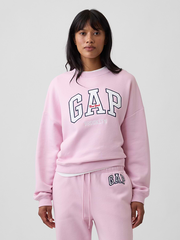 Oversized Wedge Crewneck Sweatshirt