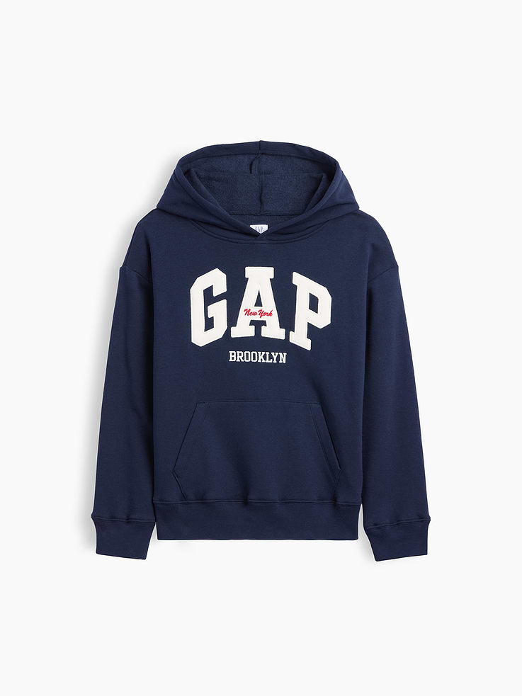 Image number 1 showing, Kids Relaxed Gap Brooklyn Logo Hoodie