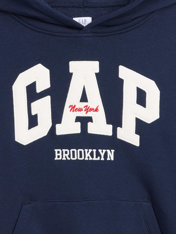 Image number 2 showing, Kids Relaxed Gap Brooklyn Logo Hoodie