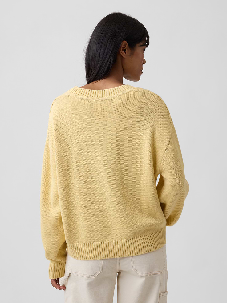 Image number 2 showing, Oversized V-Neck Sweater