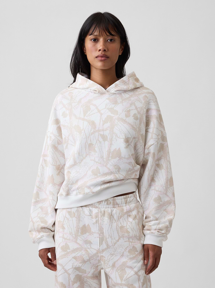 Image number 1 showing, Relaxed Gap Mini-Logo Cropped Hoodie