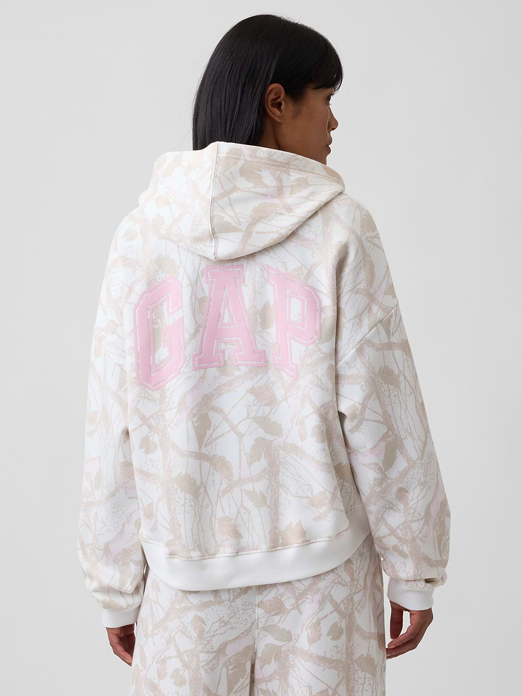 Image number 2 showing, Relaxed Gap Mini-Logo Cropped Hoodie