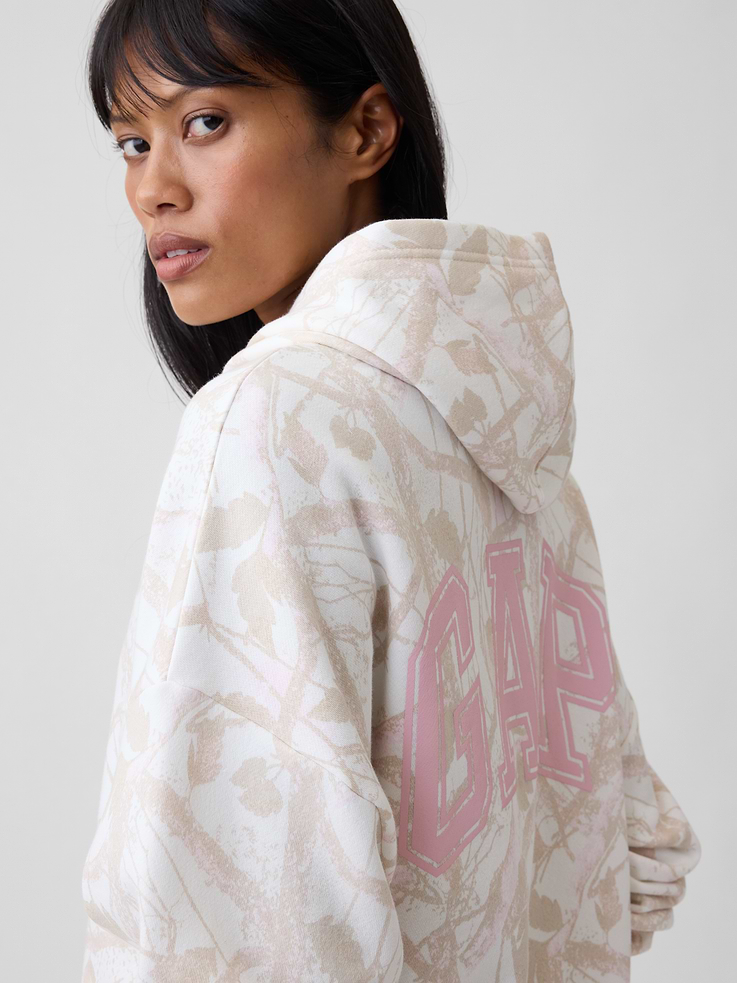 Image number 4 showing, Relaxed Gap Mini-Logo Cropped Hoodie