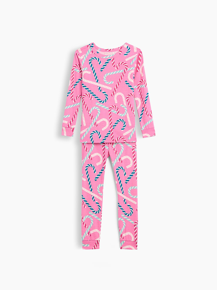 Image number 1 showing, babyGap Candy Cane Print PJ Set