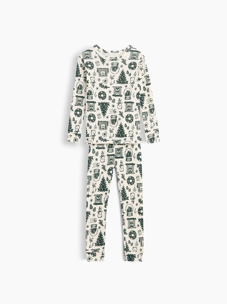 Image number 1 showing, babyGap X-Mas Print PJ Set