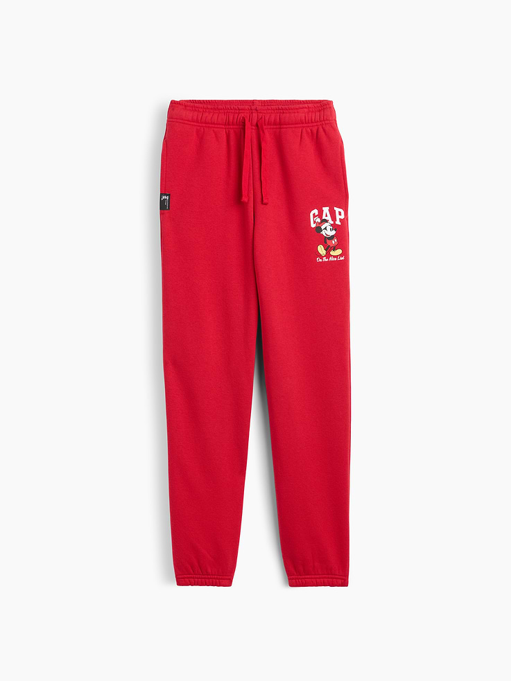 Image number 1 showing, GapKids × Disney Mickey Mouse Relaxed Logo Joggers