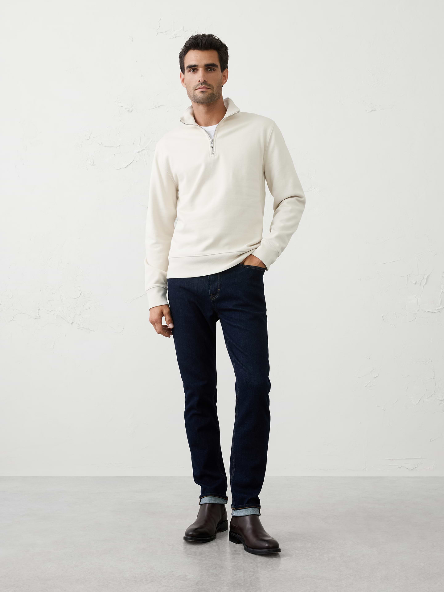 Image number 1 showing, Fleece Quarter-Zip Sweatshirt