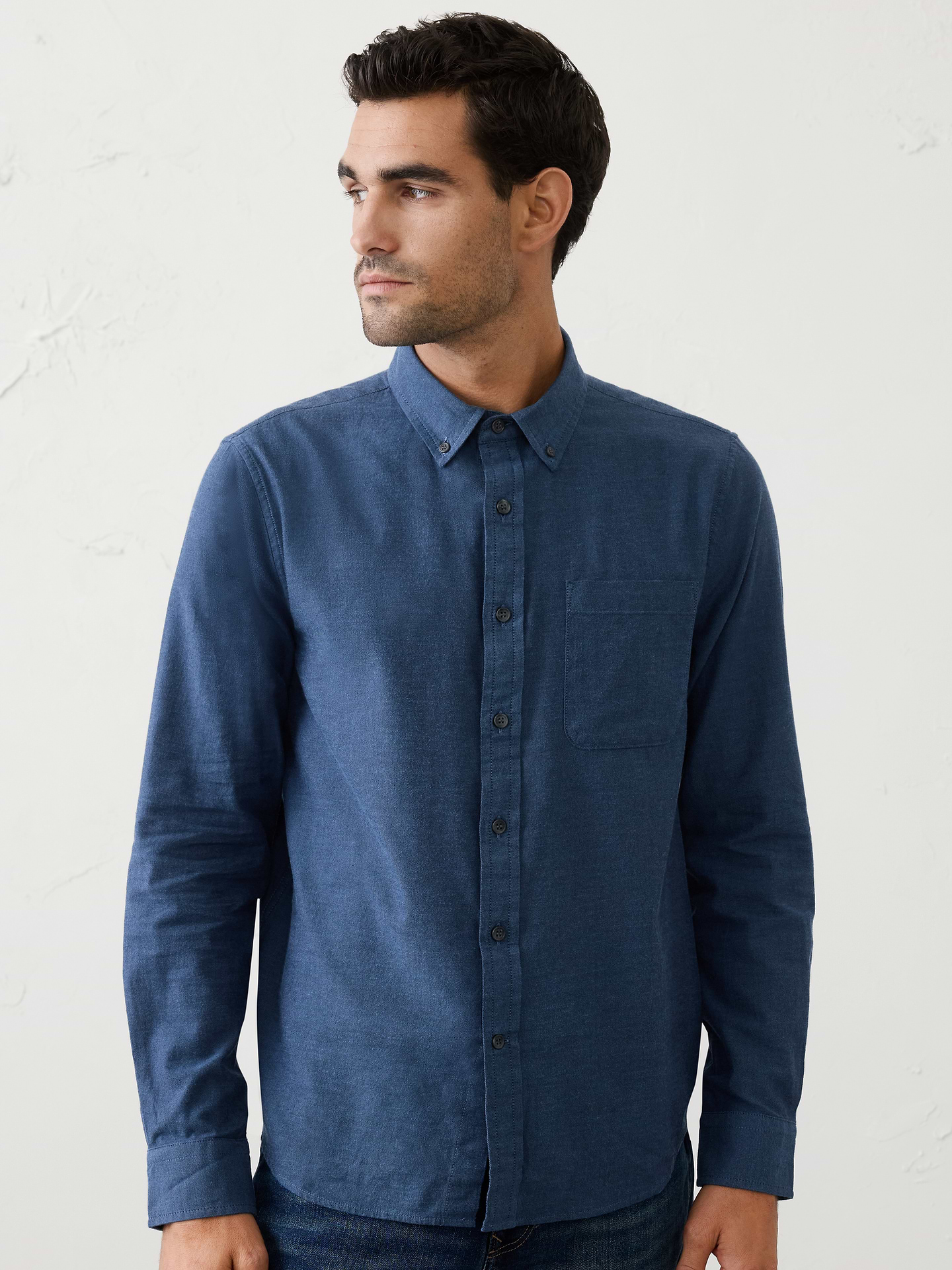Image number 1 showing, Slim-Fit Lightweight Flannel Shirt