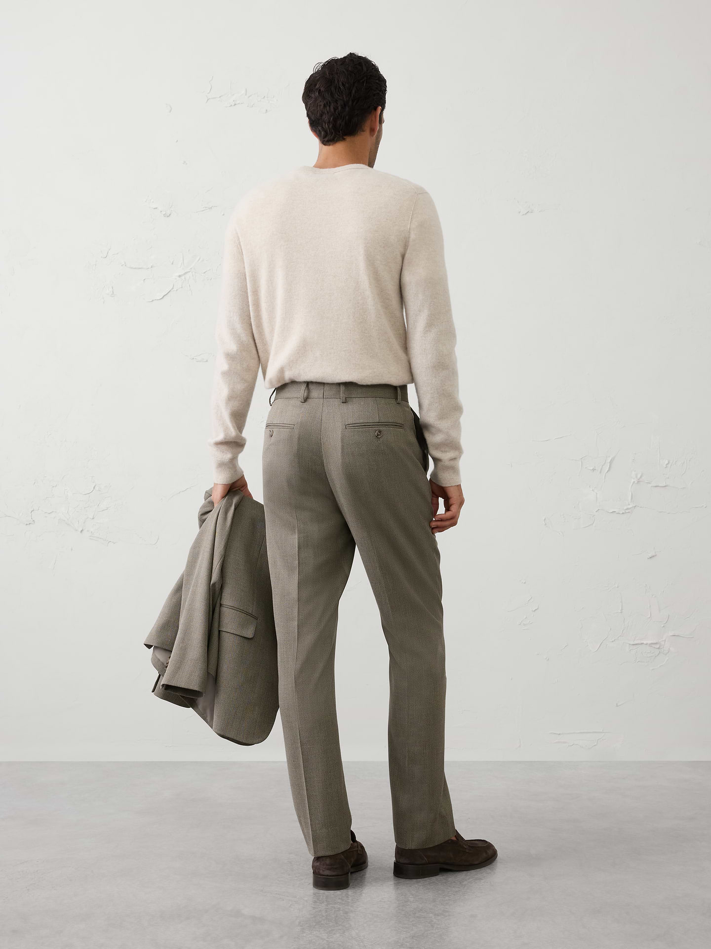 Image number 2 showing, Herringbone Suit Trouser