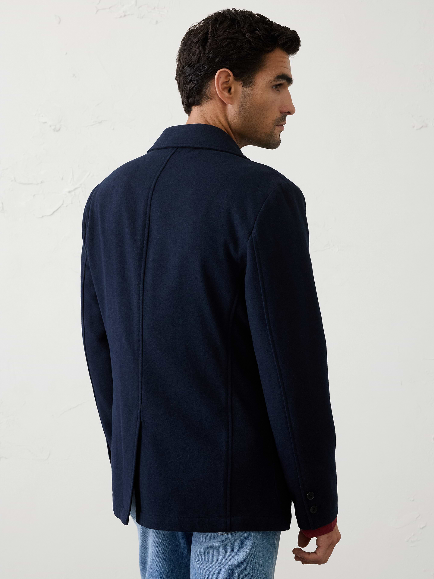 Image number 4 showing, Lightweight Melton Blazer