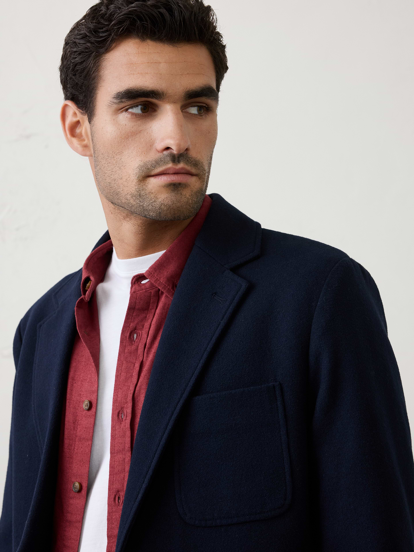 Image number 5 showing, Lightweight Melton Blazer