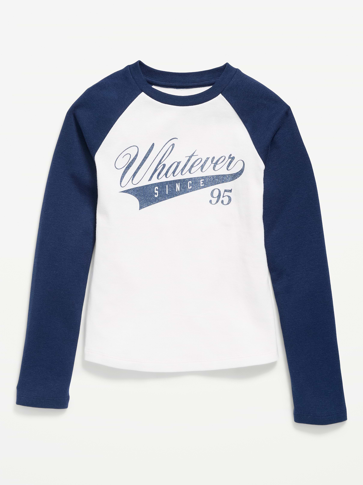 Image 2 of 3, Long Raglan-Sleeve T-Shirt for Girls