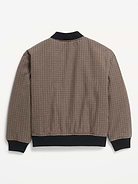 Image 3 of 3, Oversized Twill Bomber Jacket for Boys