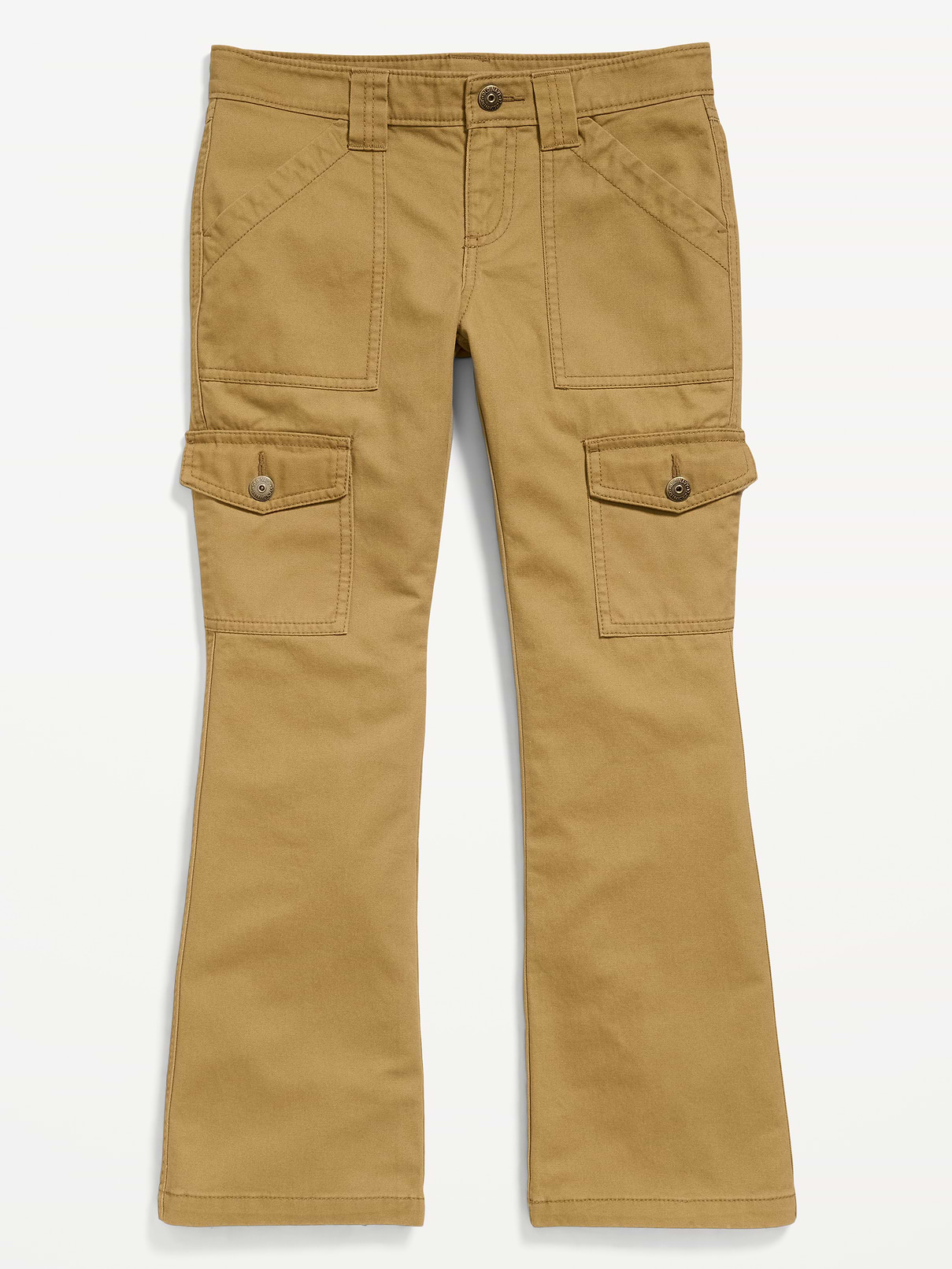Image 4 of 5, Low-Rise Flare-Leg Utility Pants for Girls