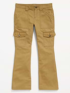 Image 4 of 5, Low-Rise Flare-Leg Utility Pants for Girls