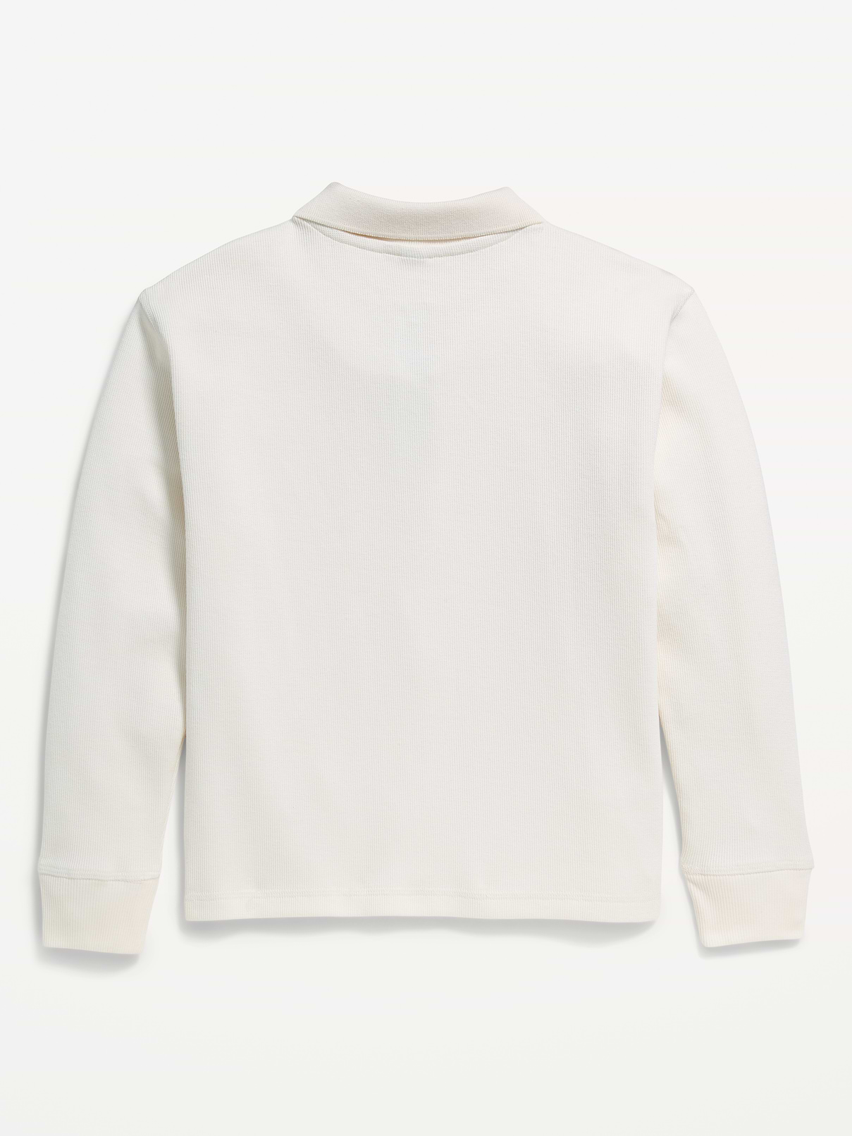 Image 3 of 3, Collared Ribbed Quarter-Zip Sweater for Boys