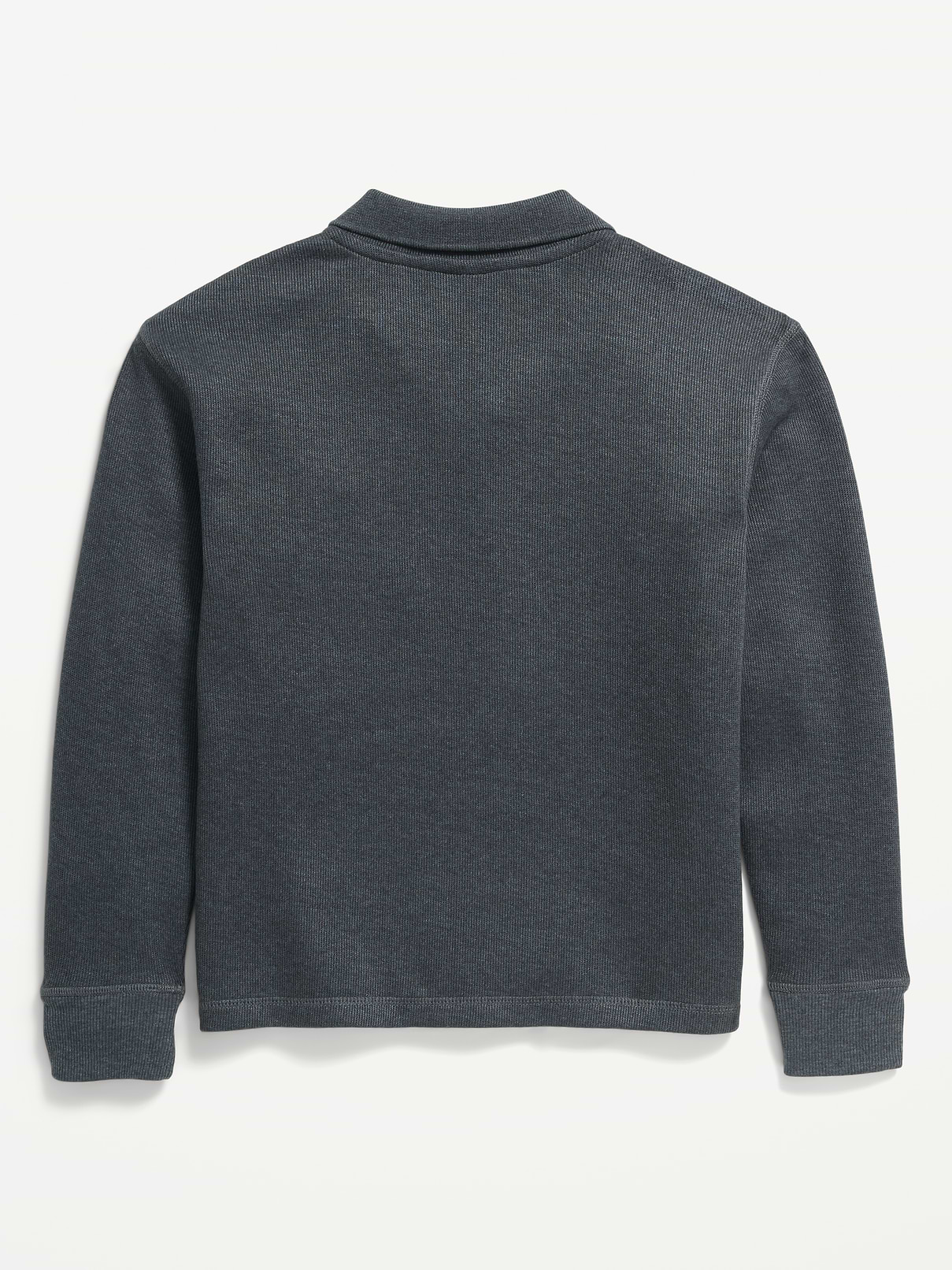 Image 3 of 3, Collared Ribbed Quarter-Zip Sweater for Boys