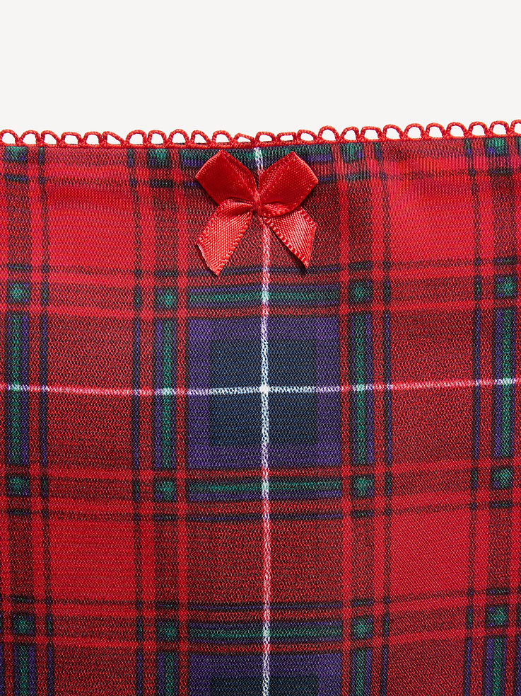 Image 5 of 5, Plaid Satin Skirt for Girls