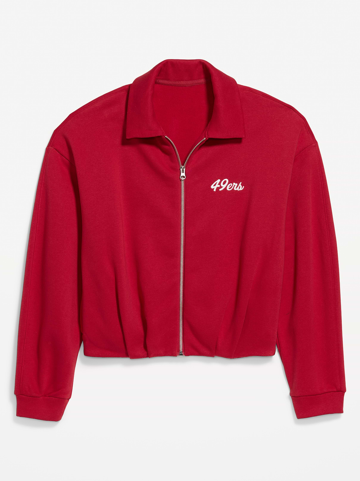 Image number 3 showing, San Francisco 49ers Oversized Fleece Bomber Jacket for Women