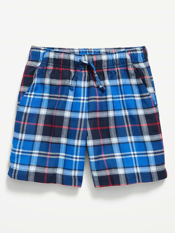 Plaid Flannel Pajama Shorts for Boys