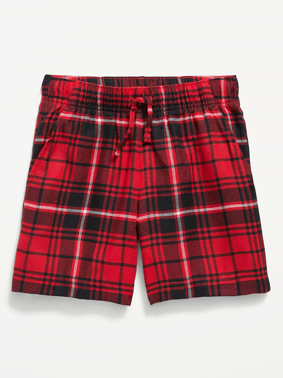 Plaid Flannel Pajama Shorts for Boys