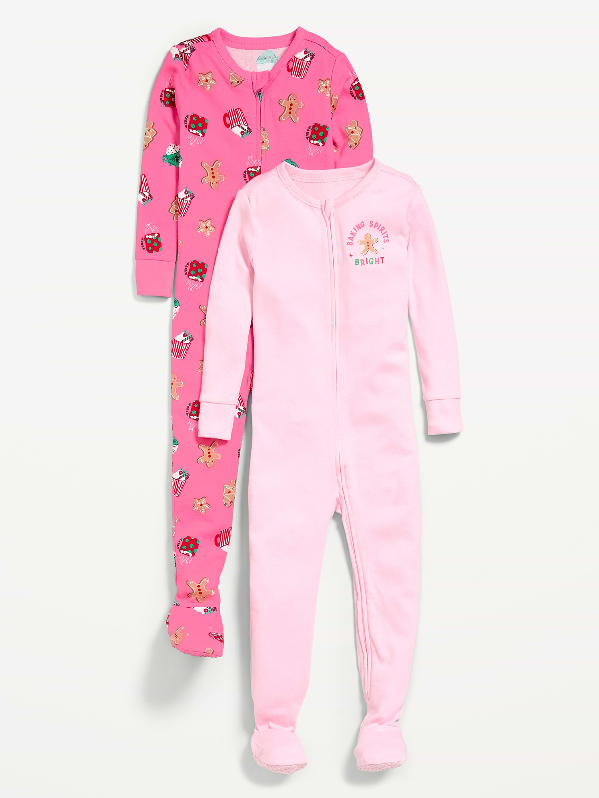 Image 1 of 1, crew neck, long sleeves, 3m-2t features reversiblefull-length zipper, sewn-in feet, all-over print, Product #1184988